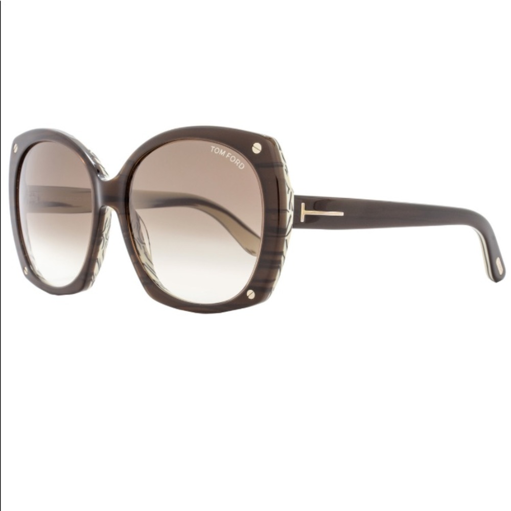Tom Ford Women’s Gabriella TF362 TF/362 50F Brown Sunglasses Mint